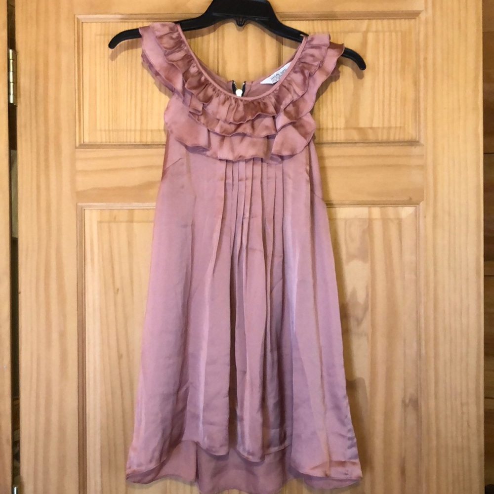 Silky dusty rose tank top